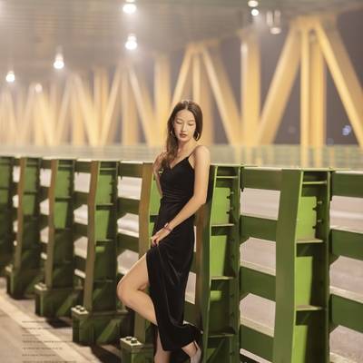 夜景模特