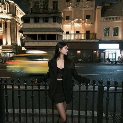 夜景模特