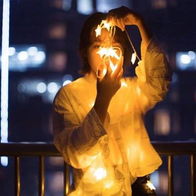 夜景模特