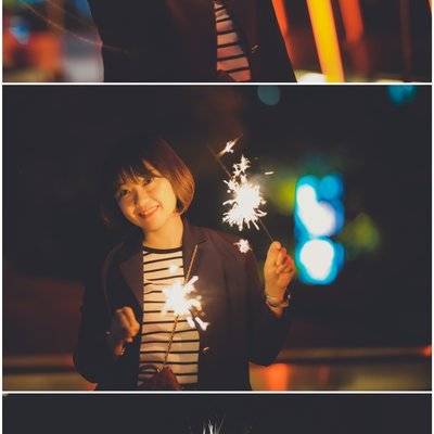夜景模特