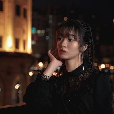 夜景模特