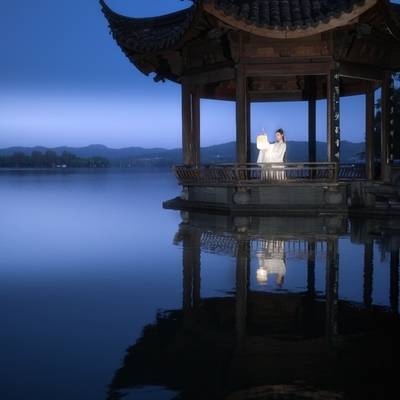 夜景模特