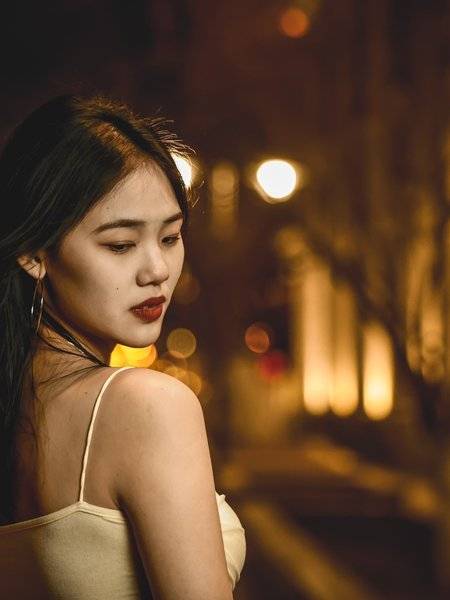 夜景模特