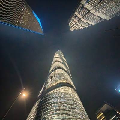 夜景模特