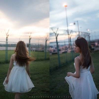 夜景模特
