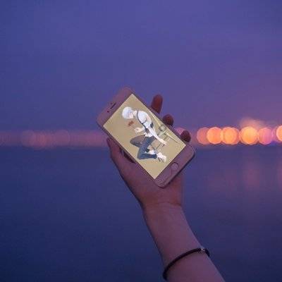 夜景模特