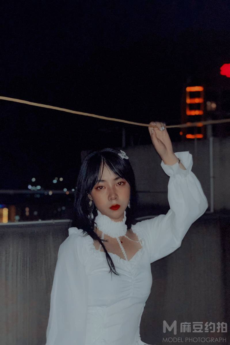 夜景模特