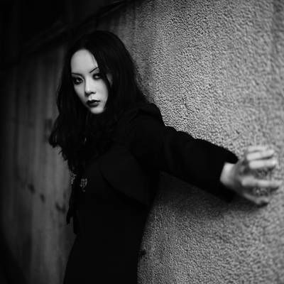 黑白模特