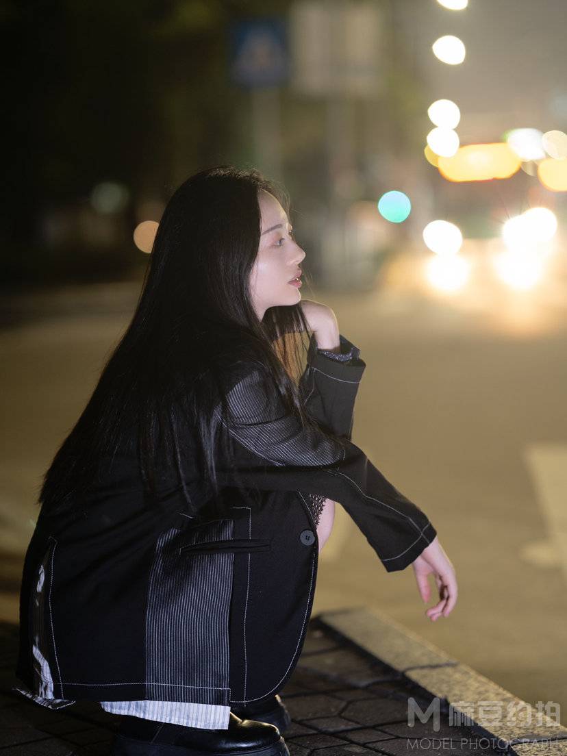 夜景模特