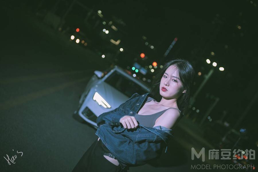 夜景模特