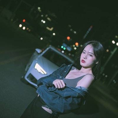 夜景模特