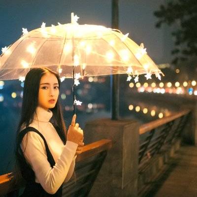 夜景模特