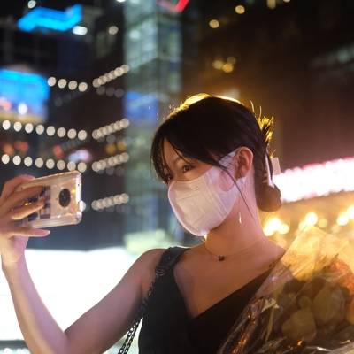 夜景模特