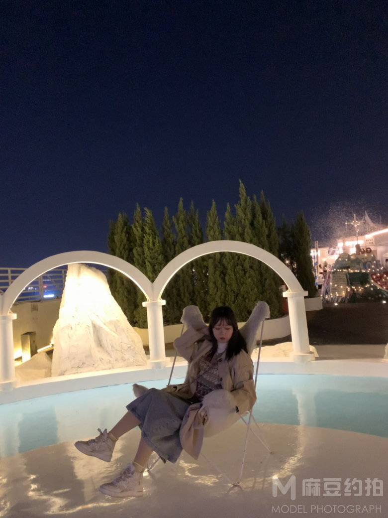 夜景模特