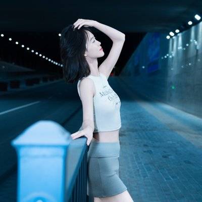 夜景模特