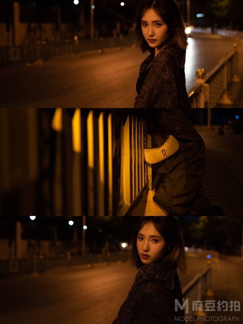 夜景模特
