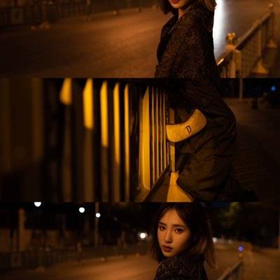 夜景模特