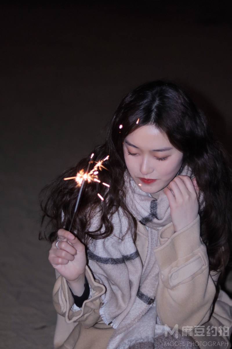 夜景模特