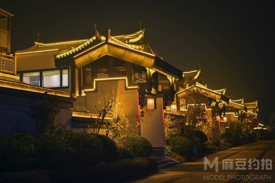 夜景模特