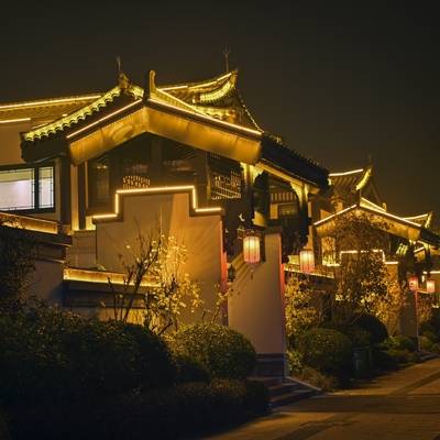 夜景模特
