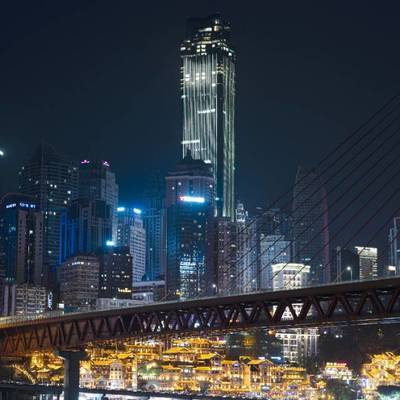 夜景模特