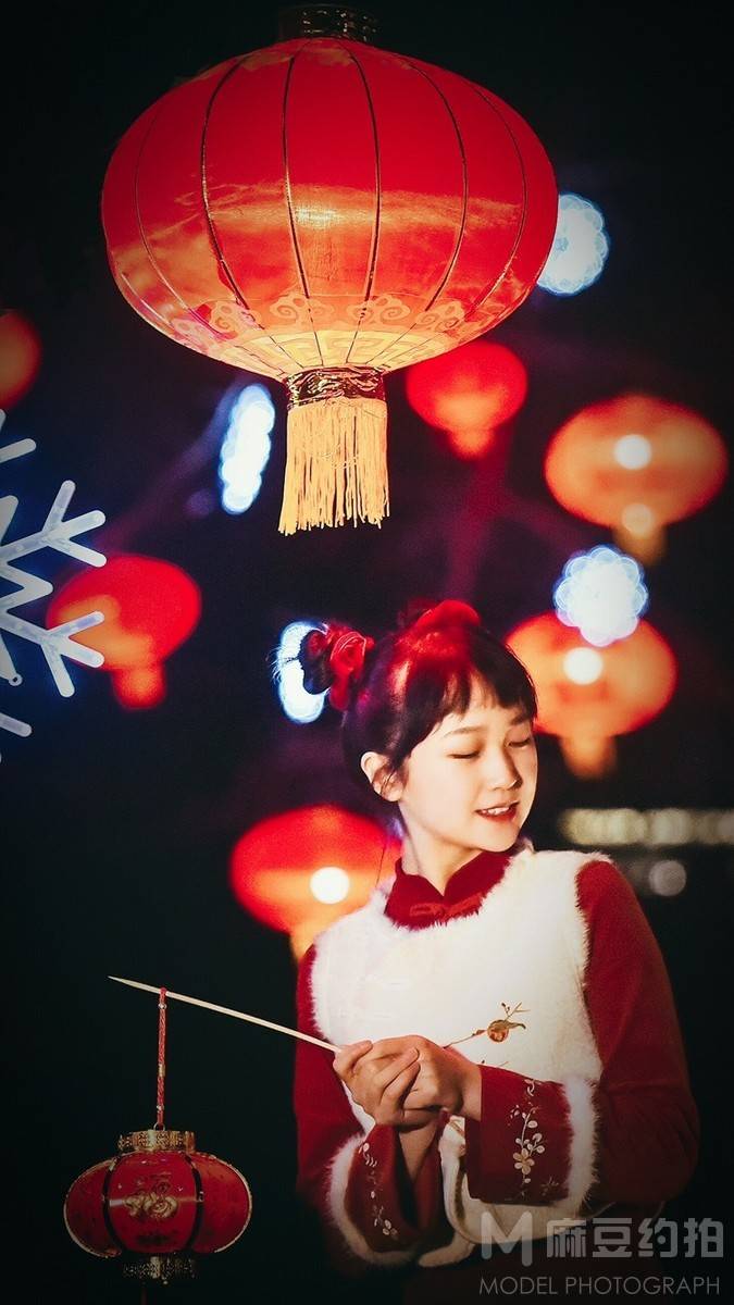 夜景模特