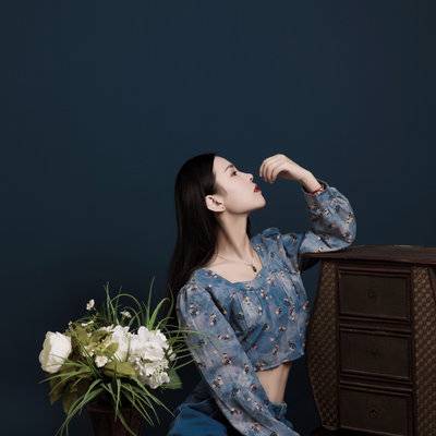 黑白模特