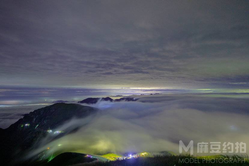 夜景模特