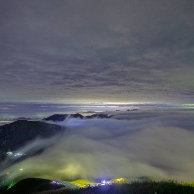 夜景模特