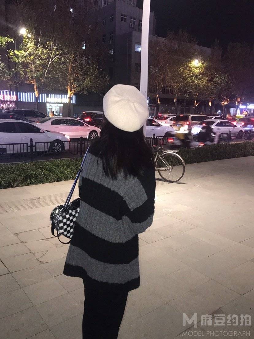 夜景模特