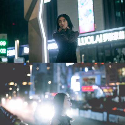 夜景模特