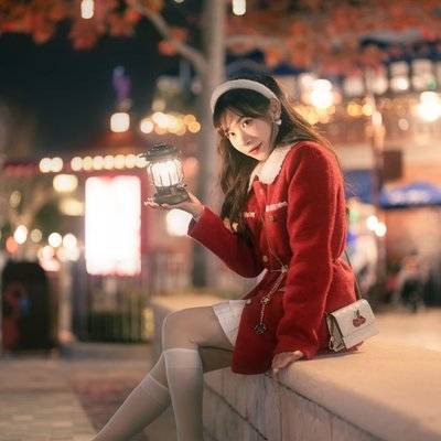 夜景模特