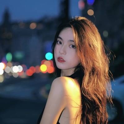 夜景模特