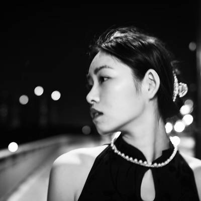 夜景模特
