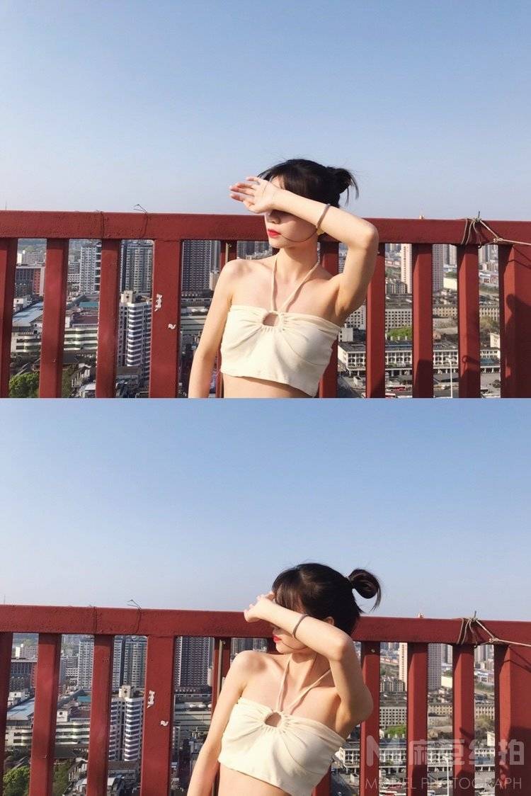黑白模特