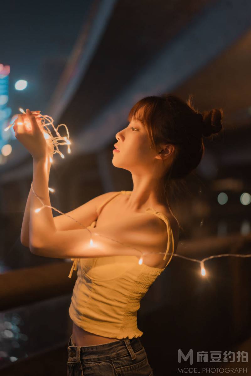 夜景模特