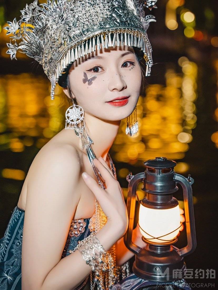 夜景模特
