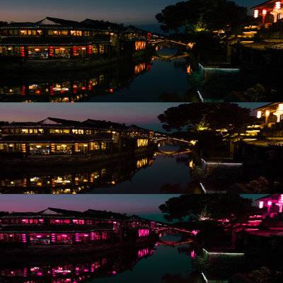 夜景模特