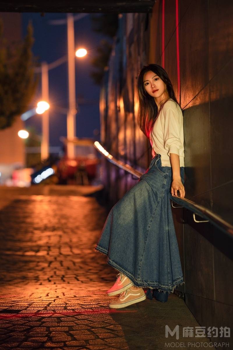 夜景模特