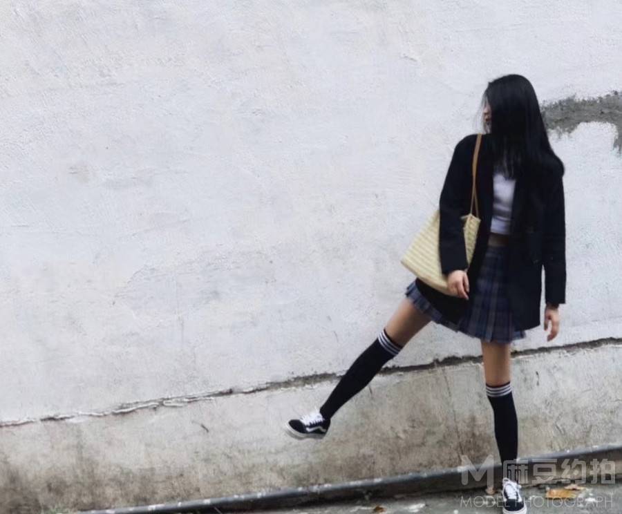 黑白模特