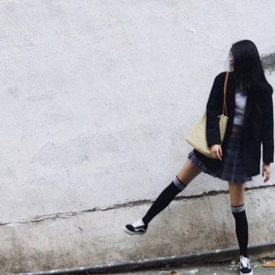 黑白模特