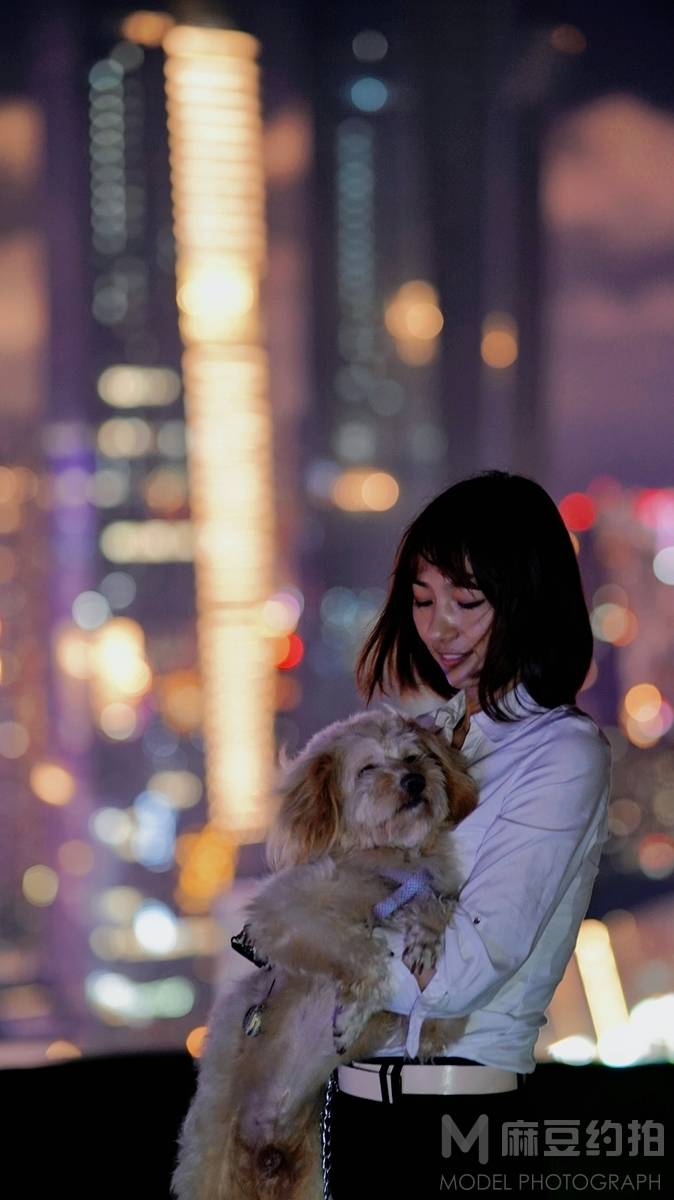 夜景模特