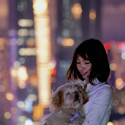 夜景模特