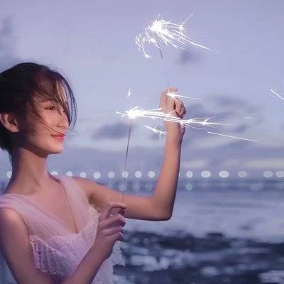 夜景模特