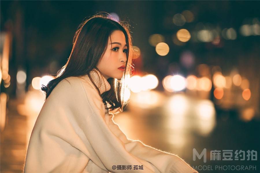 夜景模特