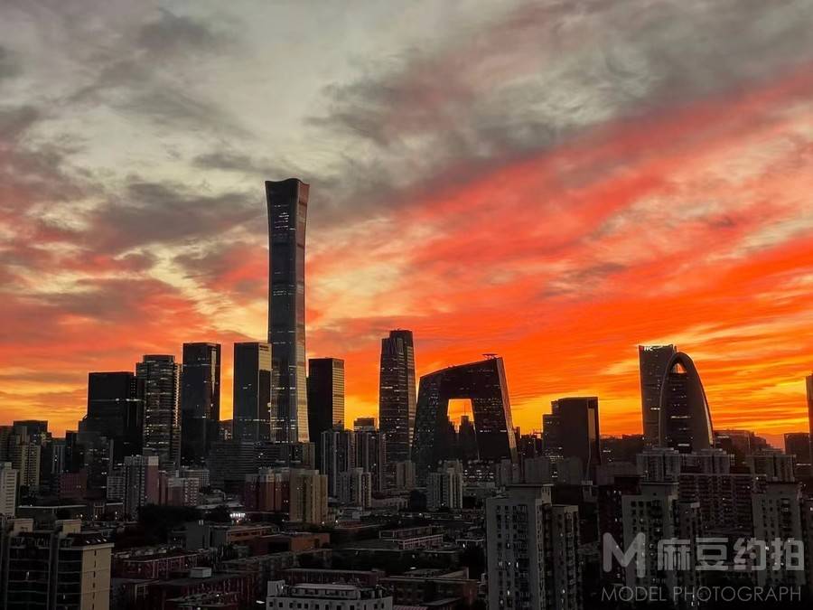 夜景模特