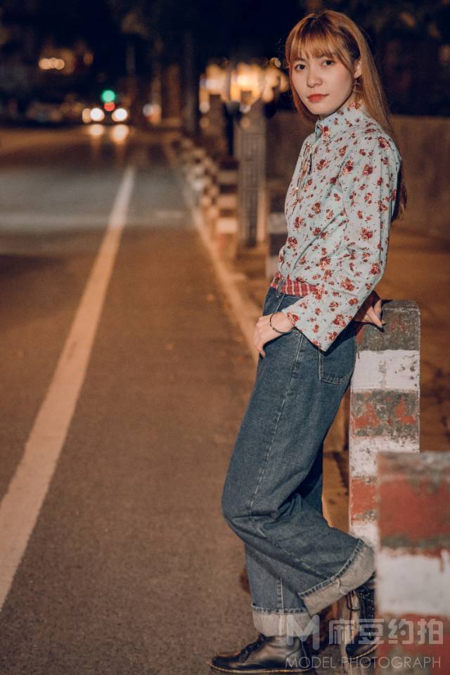 夜景模特