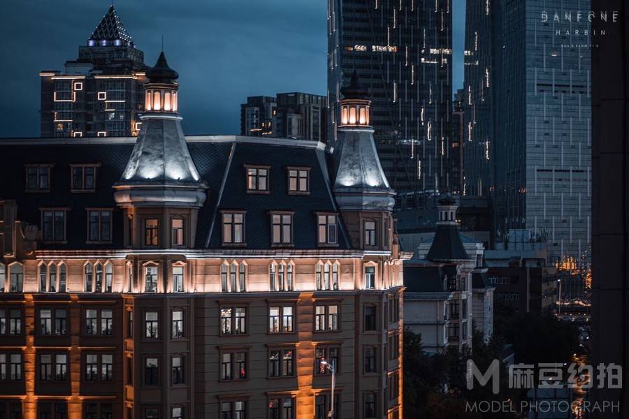夜景模特