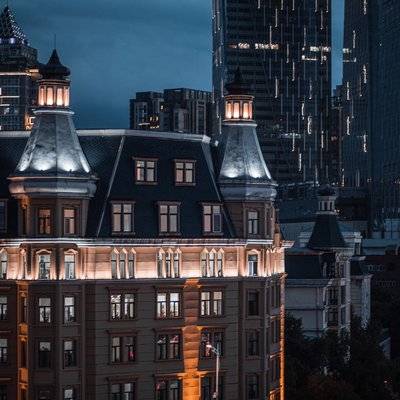 夜景模特