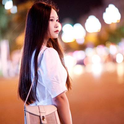 夜景模特